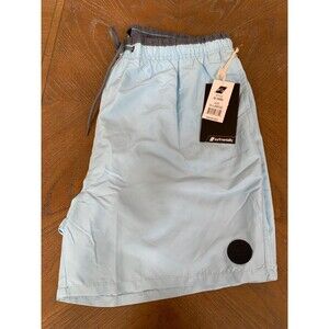 Surfmentality Men’s Blue Surf Swim Shorts Size XL/XG Build In Brief Drawstring